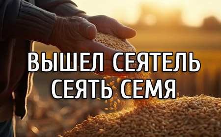 Вышел сеятель сеять семя Вышел сеятель сеять семя